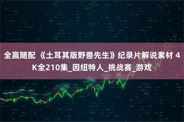 全赢随配 《土耳其版野兽先生》纪录片解说素材 4K全210集_因纽特人_挑战赛_游戏